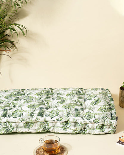 Green Leaf Cotton Floor Mattress