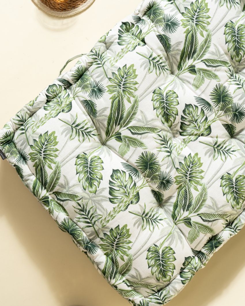 Green Leaf Cotton Floor Mattress