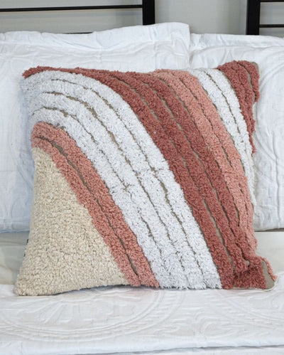 Trio Coral Cotton Cushion Cover | 18x18 inches