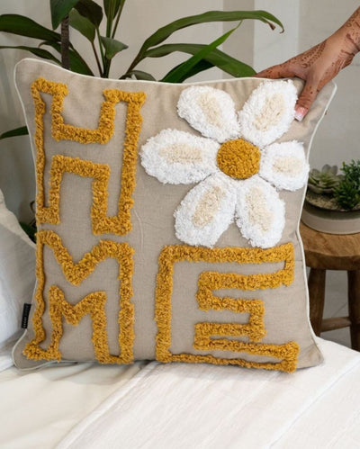 Daisy Home Cotton Cushion Cover | 18x18 inches