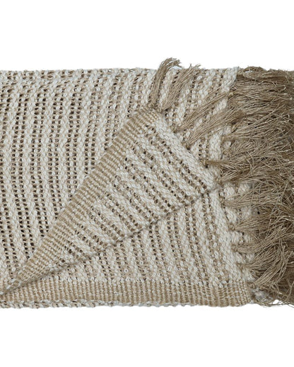 Handwoven Natural Throw | 56 x 79 inches