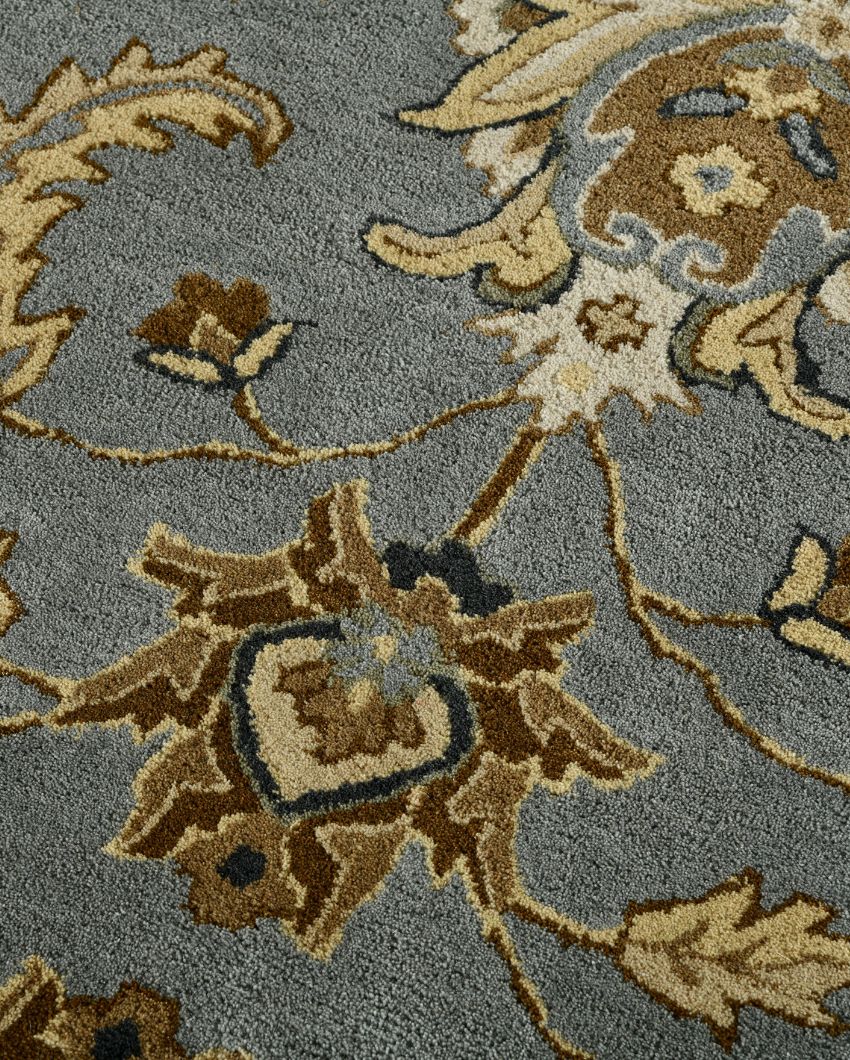 Floral Pattern Fit Hand Tufted Carpet | 8 x 5 Feet