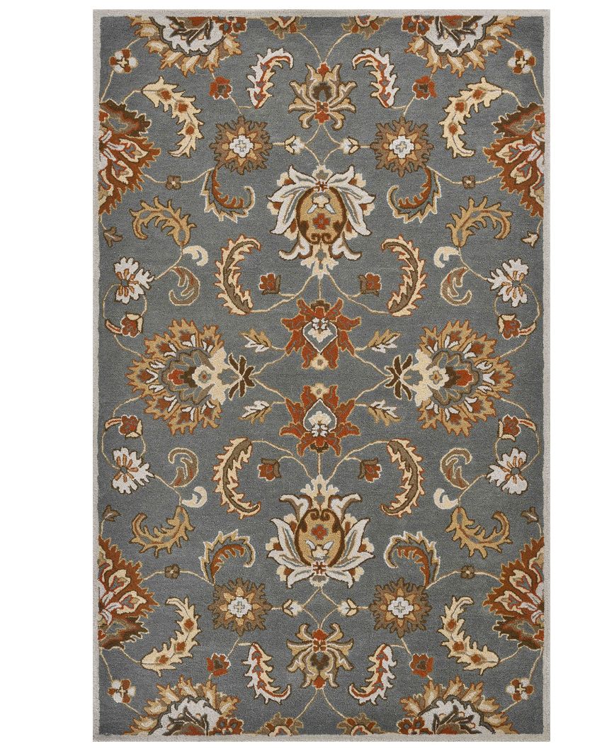 Floral Pattern Fit Hand Tufted Carpet | 8 x 5 Feet