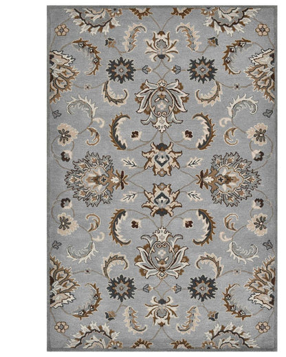 Iron Floral Pattern Hand Tufted Carpet