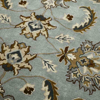 Iron Floral Pattern Hand Tufted Carpet