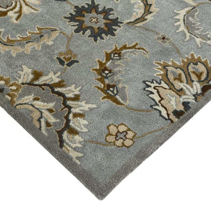 Iron Floral Pattern Hand Tufted Carpet