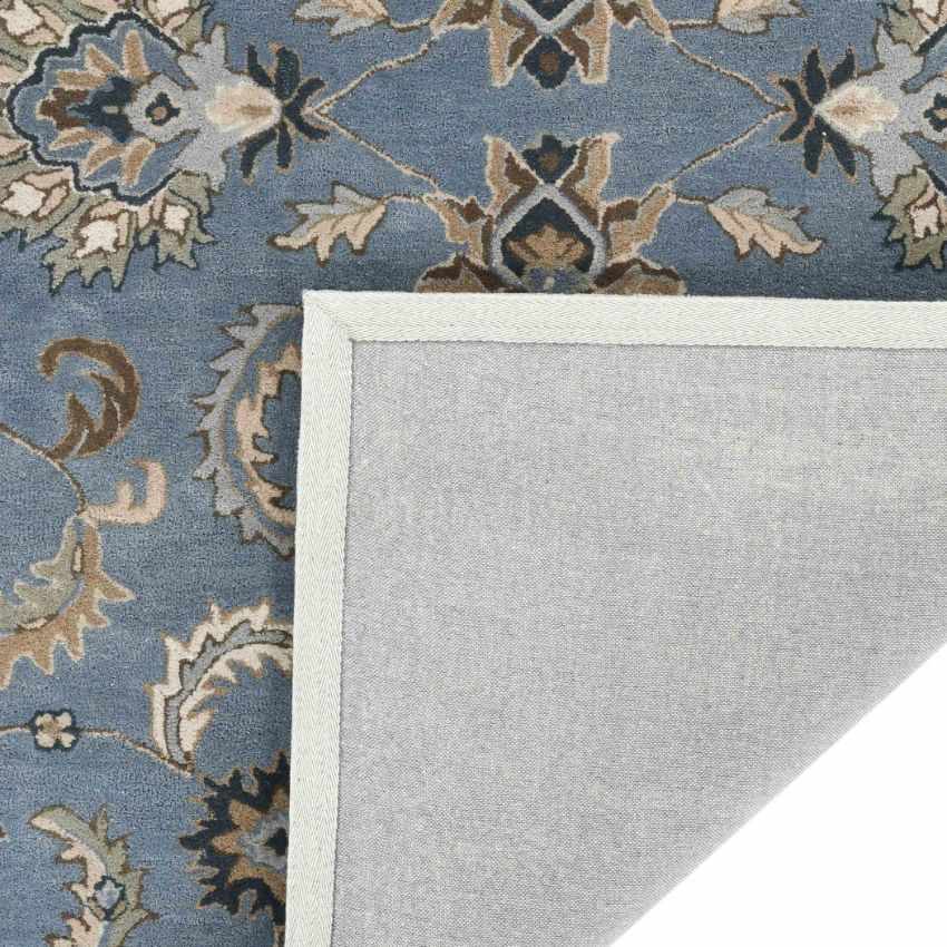 Blush Grey Floral Pattern Hand Tufted Carpet