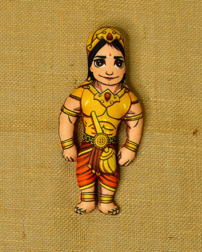 Vibrant Stitched Cotton Panch Pandava Showpiece | Pack of 5