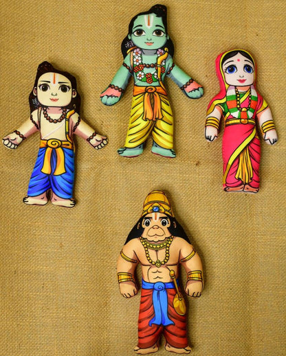 Divine Stitched Cotton Ram Showpiece | Pack of 5