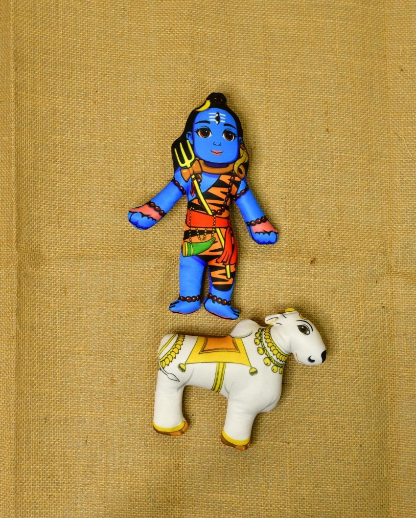 Sacred Stitched Cotton Shiv Showpiece | Pack of 2