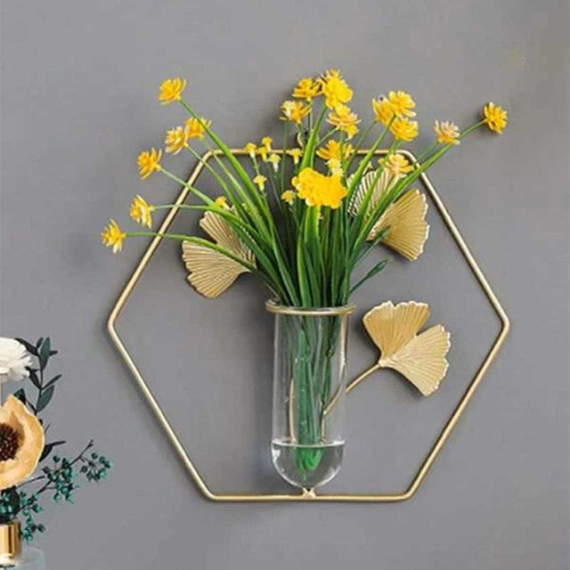 Hexagon Test Tube Wall Planter | 10 x 2 x 10 inches