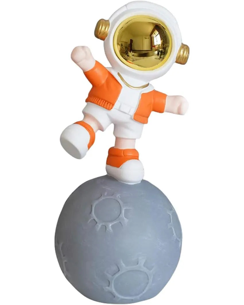 Nordic Style Resin Astronaut Showpiece Orange