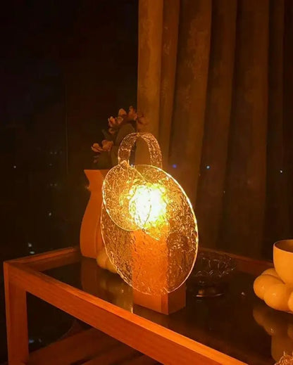 Water Wave Led Rotation Ambient Wooden Night Light