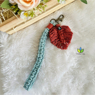 Boho Style Wristlet Handfree Key Chain Default Title