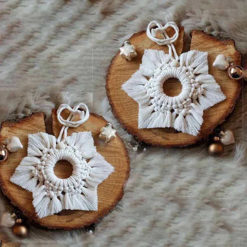 Snow Flakexmas Ornaments | Set Of 2