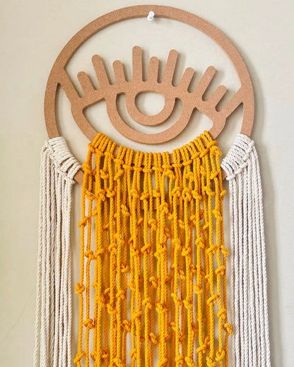 Mustard Evil Eye Wall Décor