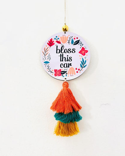 Cotton MDF Car Hanging Charm