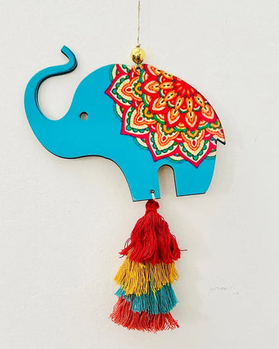 Colorful MDF Elephant Door & Wall Décor