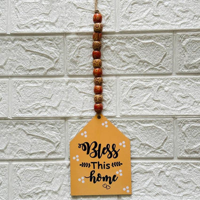 Bless This Home Beaded Wall Hanging