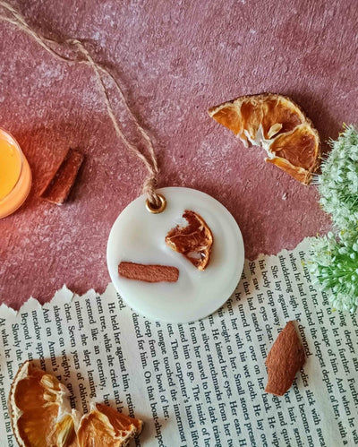 Sweet and Spicy Cinnamon Fragrance Circle Scented Wax Sachet