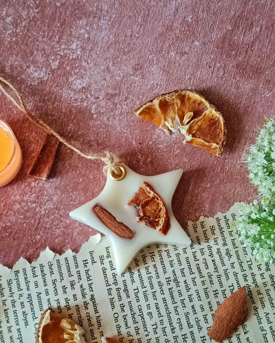 Sweet and Spicy Cinnamon Fragrance Star Scented Wax Sachet