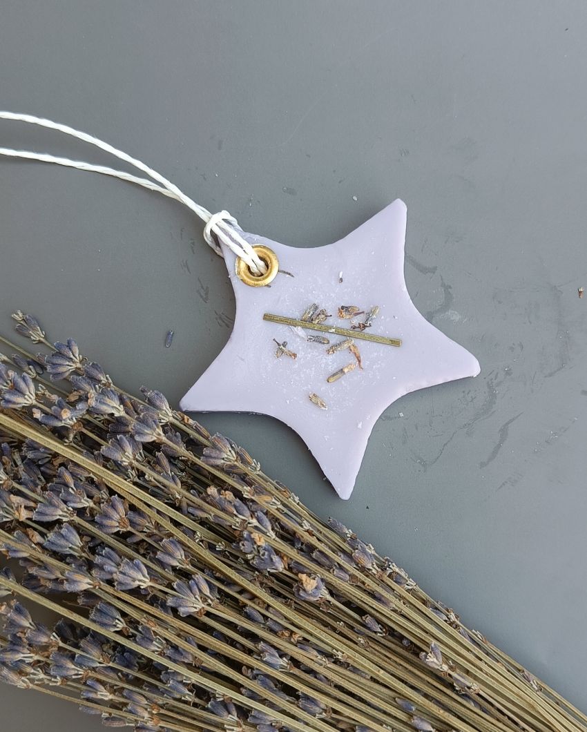 Star Shaped Lavender Wax Sachet | 3 x 2 inches