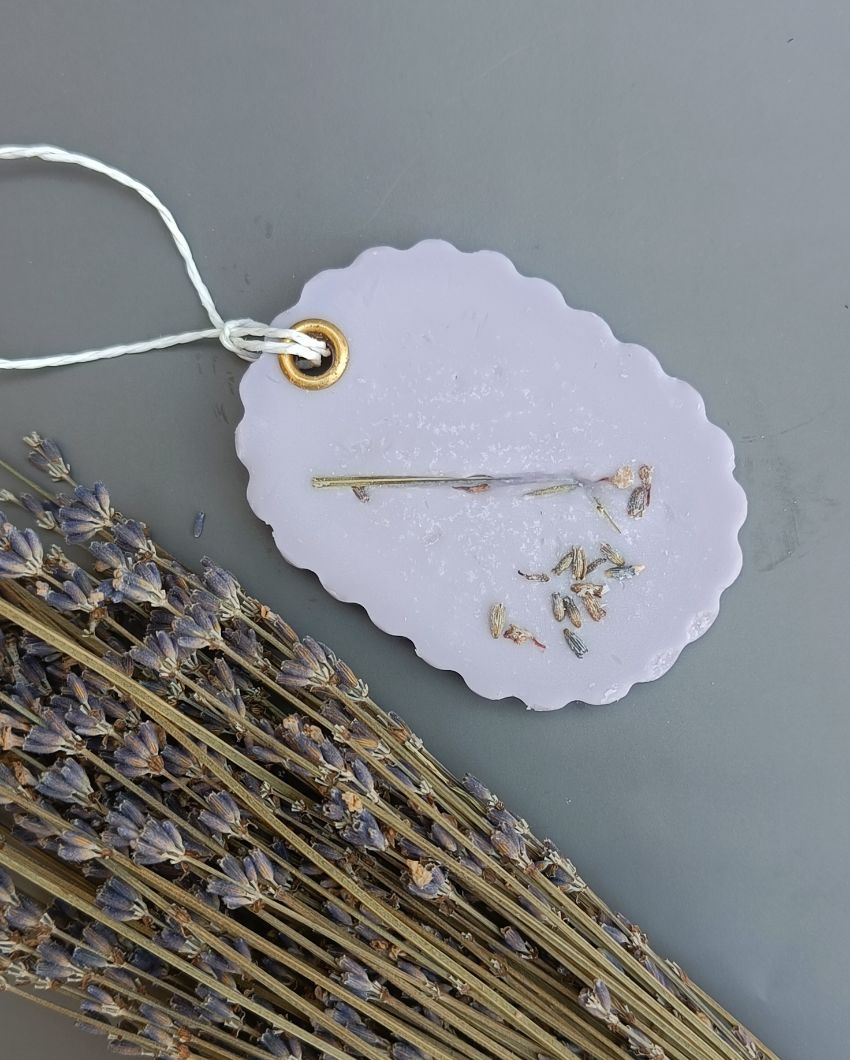 Fragrance Oval Lavender Wax Sachet | 3 x 2 inches