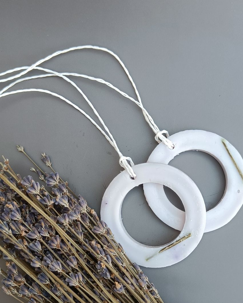 Hollow Circle Lavender Wax Sachet | 3 x 2 inches