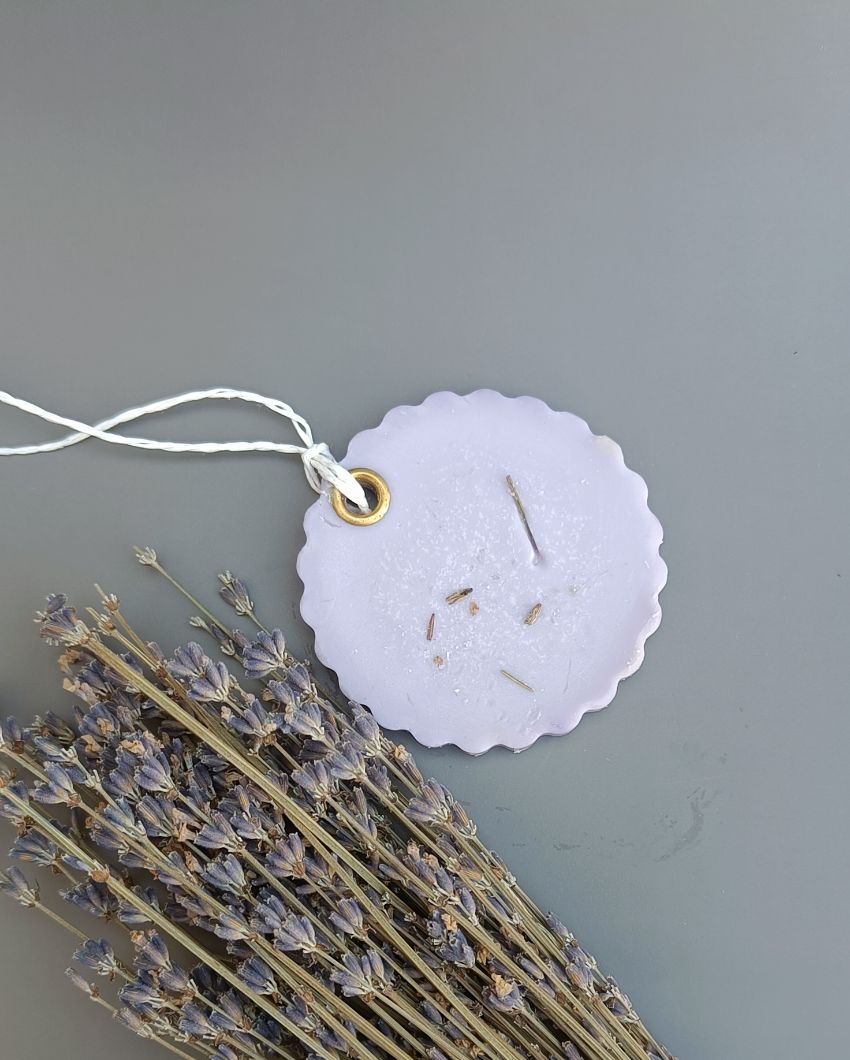 Circle Lavender Wax Sachet | 3 x 2 inches