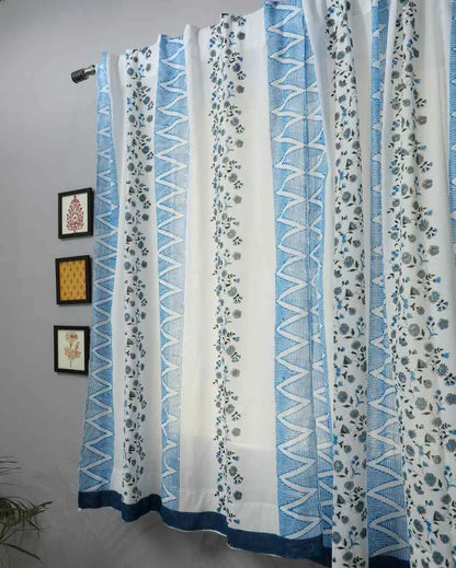 Philippine Hand Block Printed Window Curtain | 5 X 4 Ft