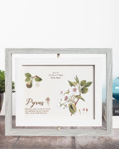 Beautiful Dual Side Wooden Sleek Photo Frame | 9.05 x 7.48 inches