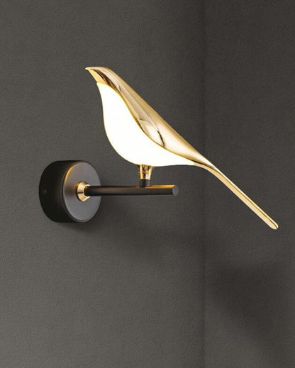 Bird Modern Metal Wall Light | 13 x 6 x 8 inches