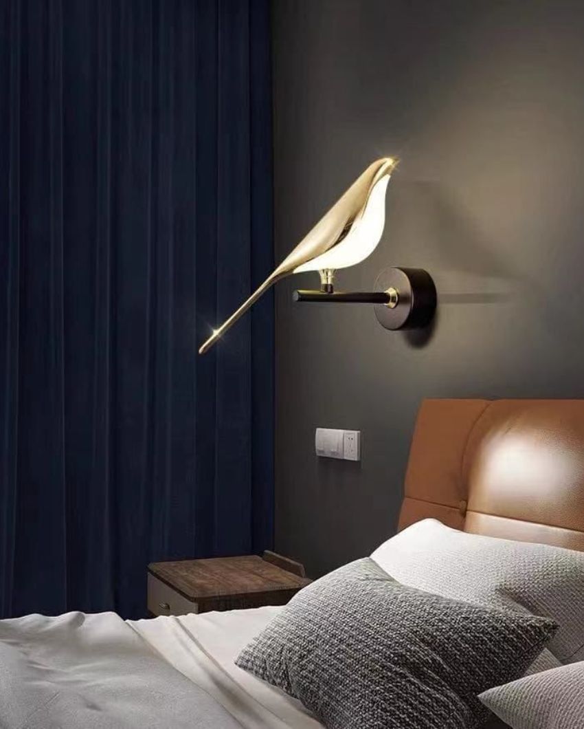 Bird Modern Metal Wall Light | 13 x 6 x 8 inches