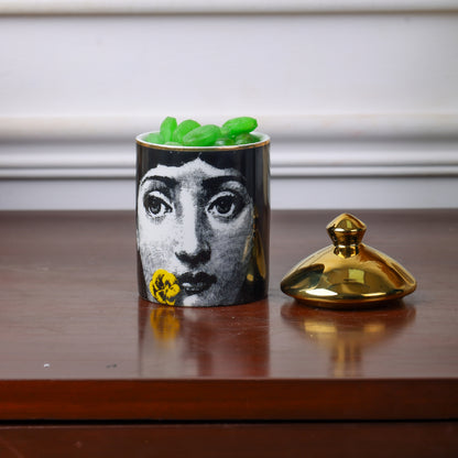 Ceramic Candy Jar | 3.5 x5.5 inches