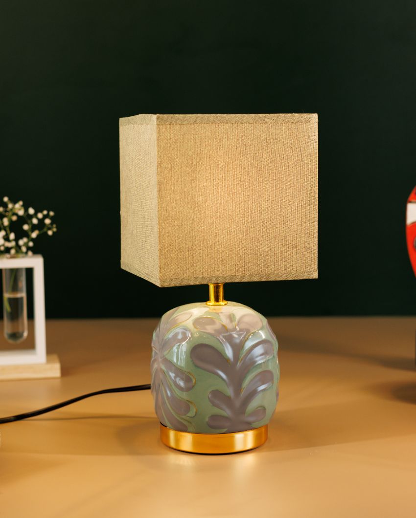 Floral Print Ceramic Table Lamp | 6 x 11 inches