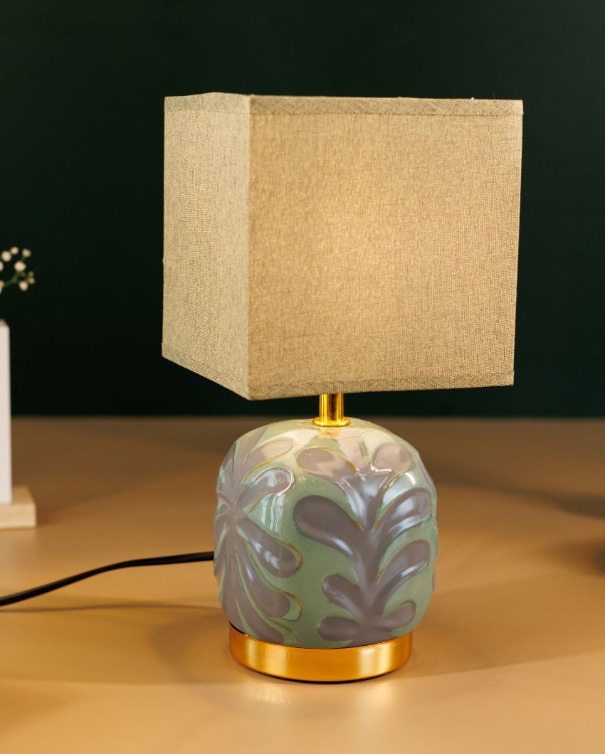 Floral Print Ceramic Table Lamp | 6 x 11 inches