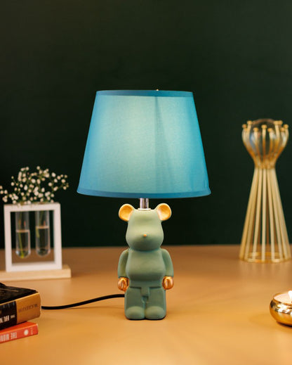 Kids' Room Teddy Ceramic Night Table Lamp |  8 x 13 inches