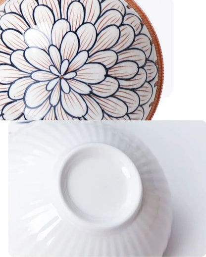 Unique Porcelain Serving Bowls | Set of 6 | 5 x 3 inches