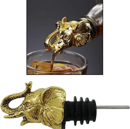 Stainless Steel Elephant Face Wine Pourer