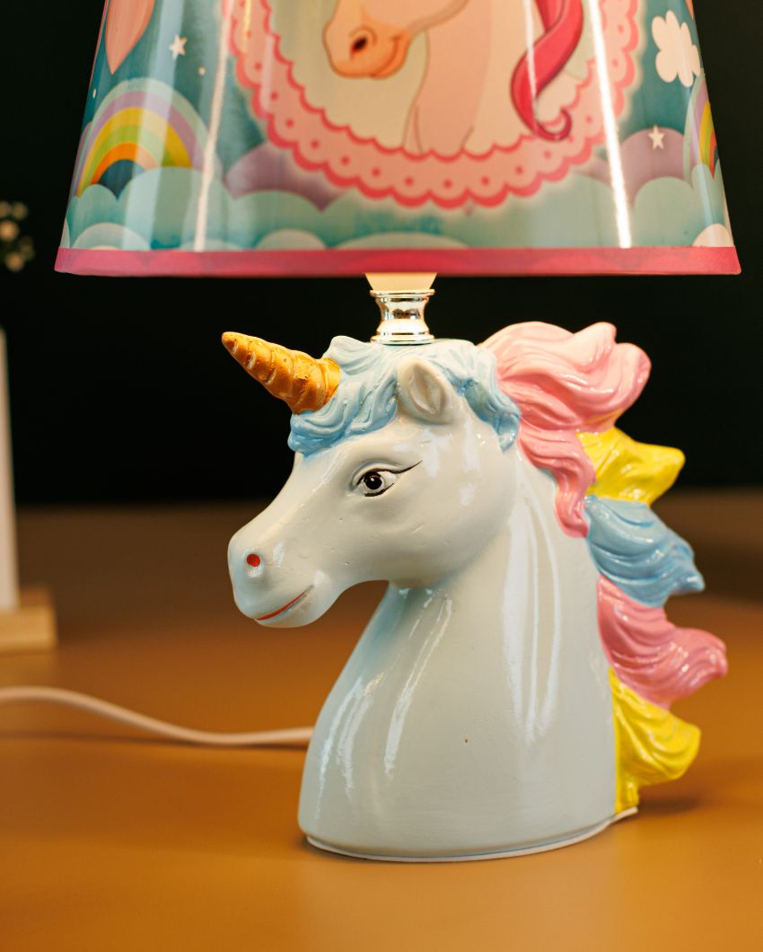 Premium Style Kids' Room Ceramic Unicorn Lamp | 8 x 13 inches