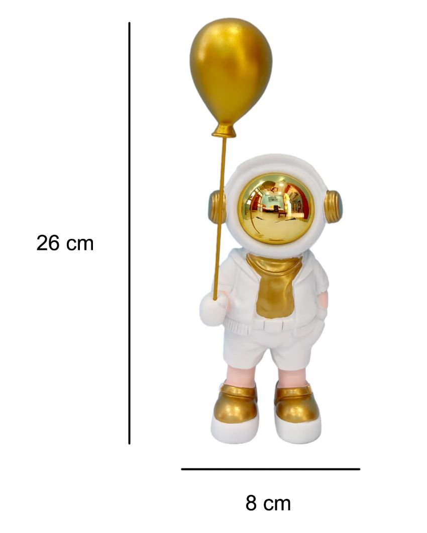 Resin Astronaut With Ballon Table Decor