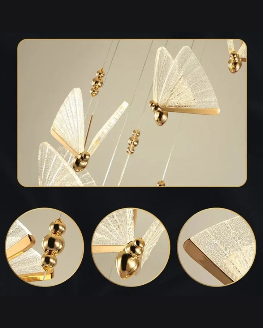 New Luxury Butterfly Metal Pendant Light