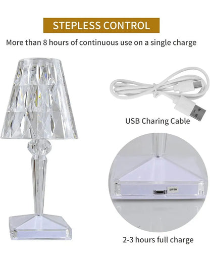 Crystal Touch Led Night Light Table Lamp