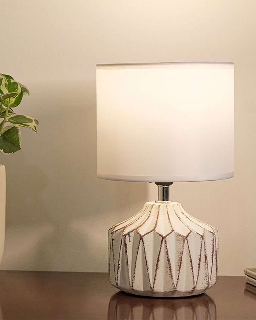 Geomatry StyleTerracotta Soft Shade Table Lamp