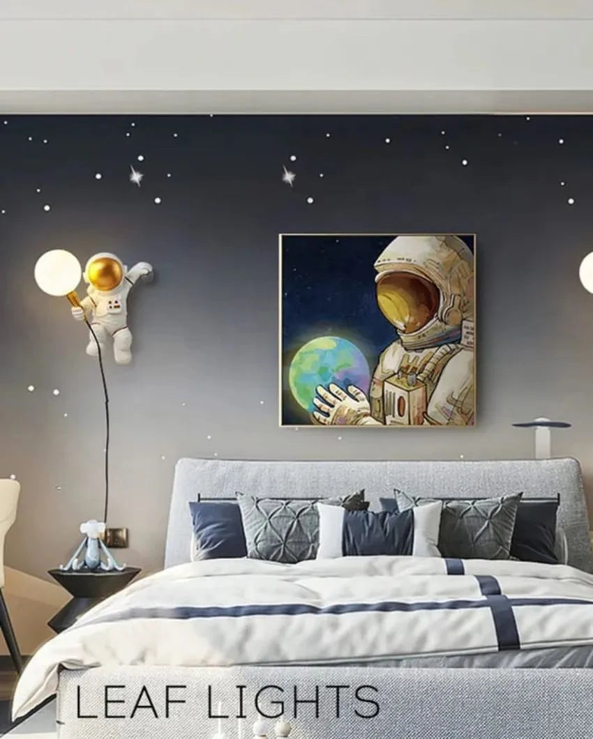 Astro Moon Resin Wall Lamp