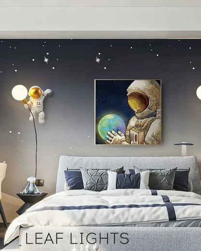 Astro Moon Resin Wall Lamp