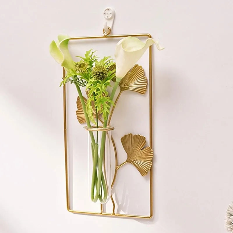 Metal Frame Test Tube Planter