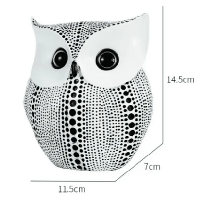 Minimalist Nordic Style Owl Resin Decor