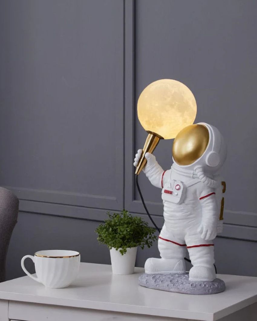 Astro Moon Resin Desk Lamp