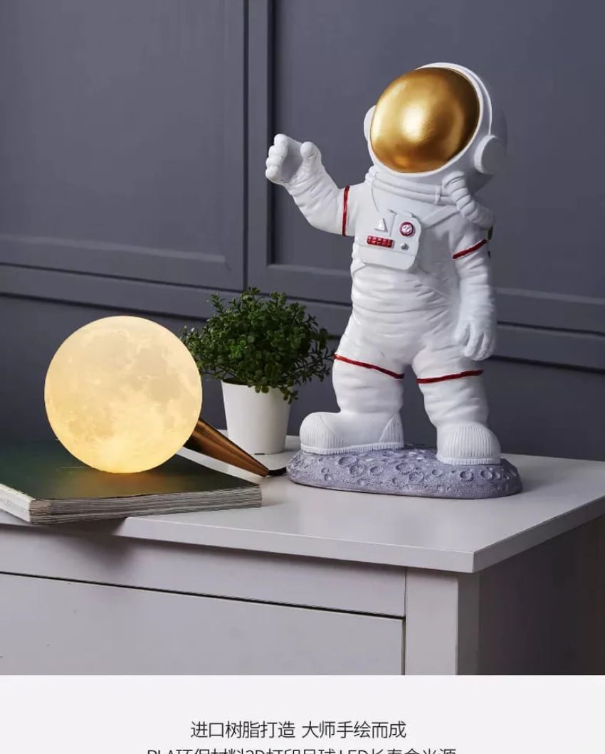 Astro Moon Resin Desk Lamp